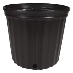 HC Dillen 3G Nursery Pot, Blow Molded, Heavy, True 3 Gallon, Black, 50 per Bundle, 60 Bundles per Pallet, 11.00in x 9.62in, 3.00Gal, 3Gallon