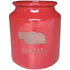 MCarr 24pc Nebraska State Churn Planter Pallet Scraped Red