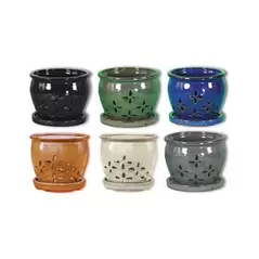 Verandah 7.5" Jade Hilo Orchid Pot