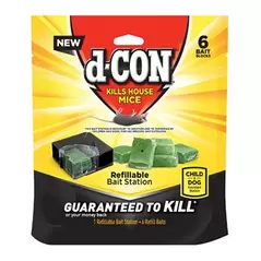D-Con Bait Station + 6 Refills