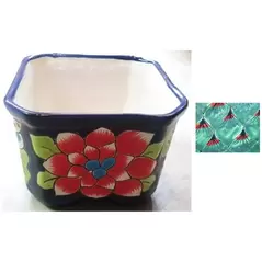 Talavera 10" Square Planter with Feet