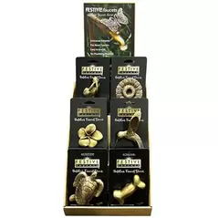 Festive 12pc Faucet Assortment - Festive Faucet Cardboard Counter Display