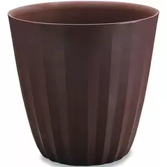 Crescent 15" Pleat Planter Bark