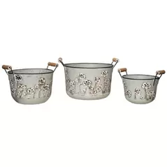 Deer Park Rnd Petunia Planter Set of 3