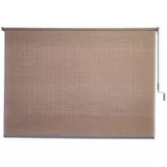 Gale Pac 8'x6' Bamboo Roller Shade Driftwood