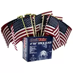 Heath 72ct 4"x6" Stick Flag with Ball Tip Display Pack with UPC