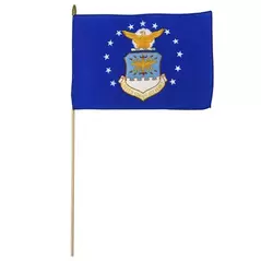 FlagZone 12"x18" Air Force Poly Cotton Stick