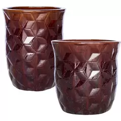 MCarr 30pc Tall Hexagon Planter Pallet Eggplant