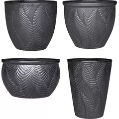 MCarr 26pc Fronds Planter Pallet Matte Black