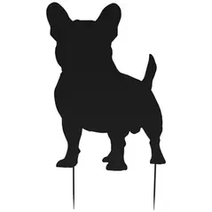 Panacea 24" French Bulldog Shadow Stake