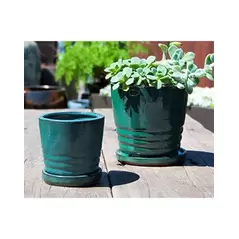 Verandah 5" Jade Kona Orchid Pot
