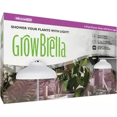 Miracle LED 2pk Grow-Brella Planter Stake LED Grow Light