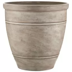 Southern Patio 18" Rubber Wright Planter Whitestone