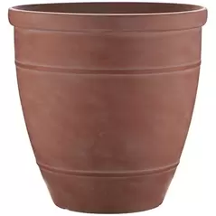 Southern Patio 18" Rubber Wright Planter Terra Cotta