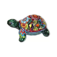 Talavera 10" Turtle Statue