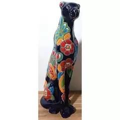 Talavera 14" Panther Statue