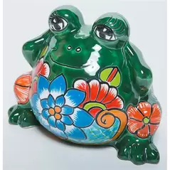 Talavera 14" Frog Round Statue