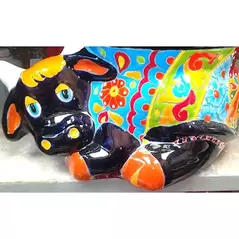 Talavera 13" Cow Planter