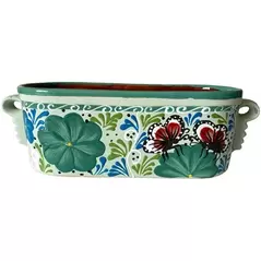Talavera 12" Bella Especial Window Box Teal