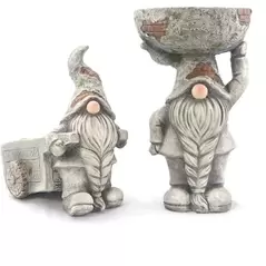 VCS Gnome Cart & Bowl Planters