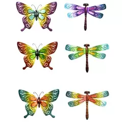 VCS 10" Colorful Butterfly Dragonfly