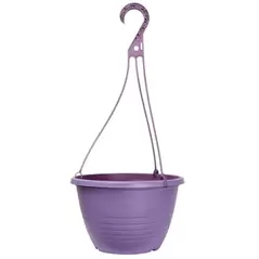 Grower Select 10.00 Everest Hanging Basket, With 18in Hanger, Blush Raisin, 70 per Case, 10.08in OD x 6.99in H, 1.5 Gallon