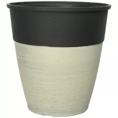 Grower Select 14.00 Hendrix Round Planter, Stone Fusion, 25 per Case, 14.49in OD x 15.00in H, 5.9 Gallon