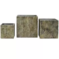 MCarr 3PC Liconfiber Bark Pltr Set Taupe Bark