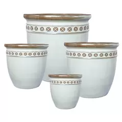 MCarr 12pc Aquapot Planter Pallet Antique White