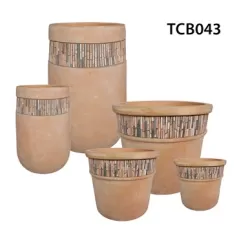 MCarr 33PC Mosaic Terra Cotta Planter Plt
