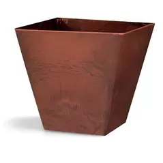 Artstone Ella 10" Square Planter Rust