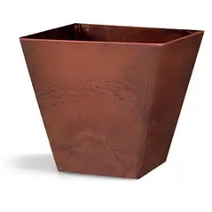 Artstone Ella 12" Square Planter Rust