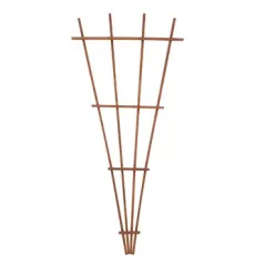 Panacea 72" Wood Fan Trellis Brown