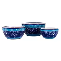 Sunshine Ceramica Cadiz Ceramic Bowls 1 Set of 3