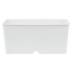 SunPack 5"x5" Heavy-Duty Square Pot White