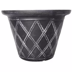 GROWER SELECT ENVIROBLEND 20IN LATTICE ROUND WEATHERED BLACK 6/CS