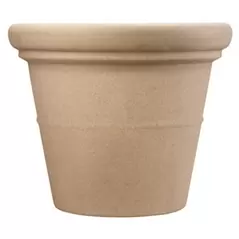 HC 42" Terrazzo Round Planter with Heavy Rim Sandstone Akro Mils