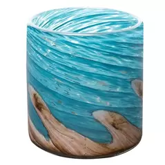 APM 4.5" Wave Collection Planter Pacific Coast Blue