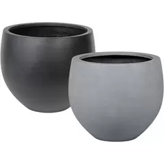 MCarr 16pc Round Fiberstone Planter Pallet Mixed Colors