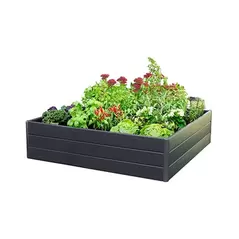 NuVue 44.5"x44.5"x11.5" Raised Garden Box Gray