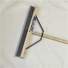 Organic Tool 24" Fine Push Broom with 60" Handle