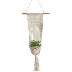 Primitive Woven Hanging Planter