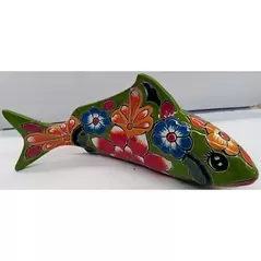 Talavera 10.5" Koi Fish Statue