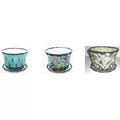 Talavera 5" Pot with Saucer