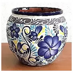 Bella Small Ovalo Blue Pot