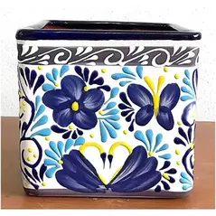 Bella 8" Square Pot Blue