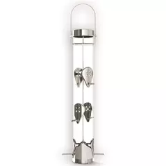 Droll Yankee 16" 6 Port Silver Nyjer Ring Pull Tube Feeder