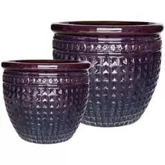 MCarr 8pc Diamond Planter Pallet Eggplant