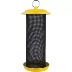 Natures Way 2.125qt Metal Mesh Thistle Bird Feeder Sunglow