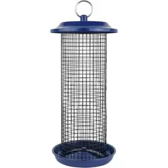 Natures Way 2qt Metal Mesh Mixed Seed and Peanut Bird Feeder Cobalt